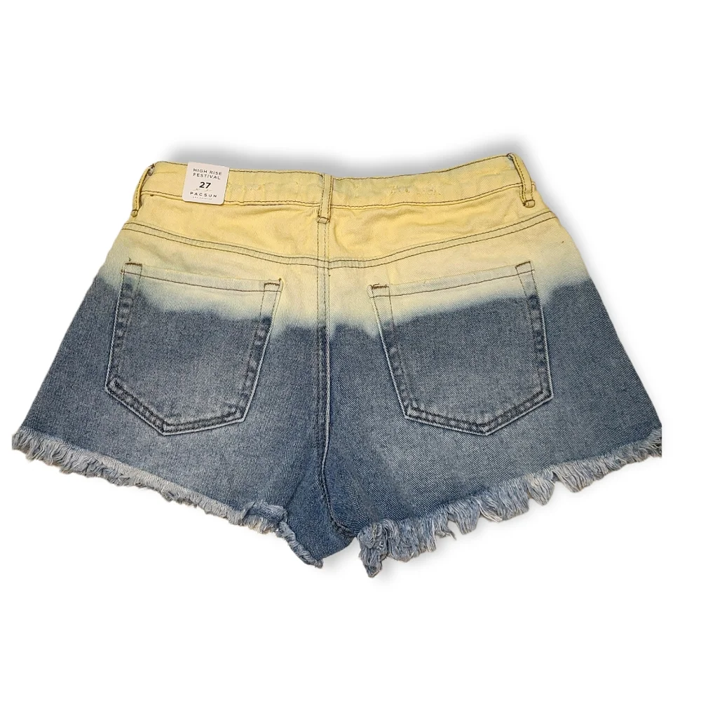 Pacsun High Rise Festival Denim Shorts
